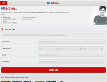 Tablet Screenshot of 40lesbian.com